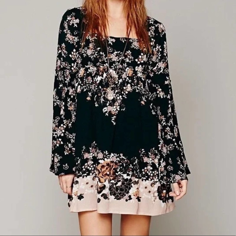 Free People Modern Chinoiserie Baby Doll Dress